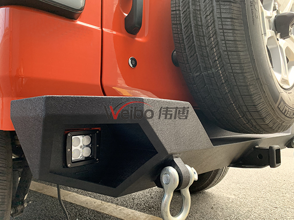 Black Steel Rear Bumper for Jeep Wrangler JL 2018+