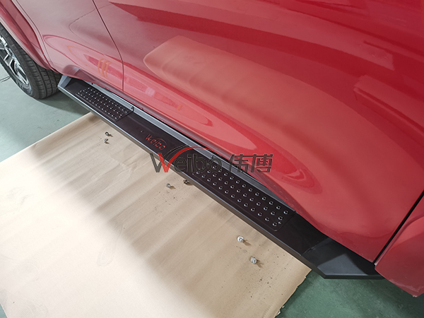 V4 Universal Light Texture Black Steel Side Step for Toyota Hilux Revo 2015+