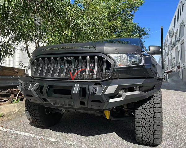 4x4 Black Iron Steel Front Bumper for Ford Raptor