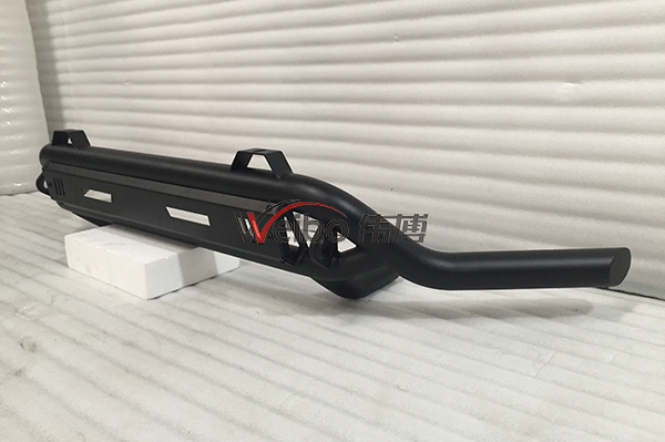 Black Steel Powder Coated Universal 1-Tube Front Bar