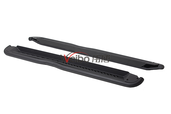 V2 Universal Black Steel Powder Coated Side Bar Side Step Car Accessories