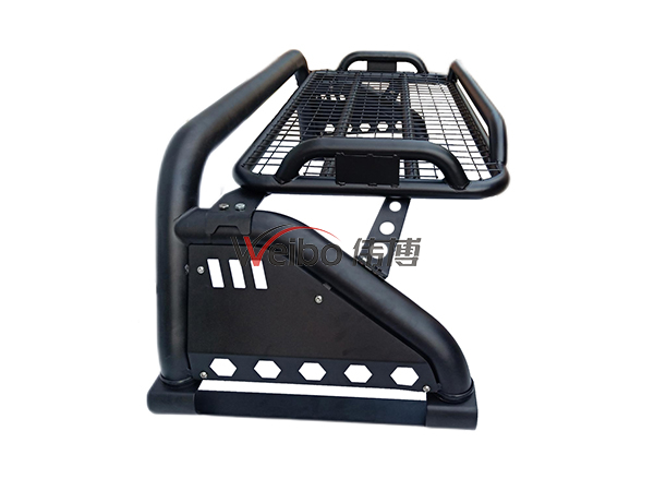 F2 Style Light Texture Black Iron Steel Rollbar Sport Bar for Ford F150 2015+