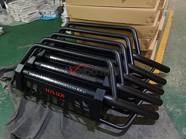 4x4 Car Accessories Black Powder Coated Bullbar for Hilux Revo
